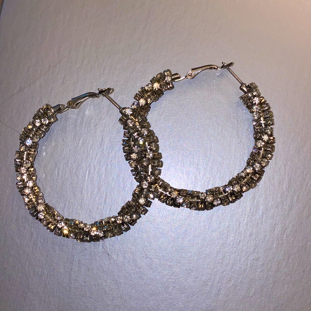 Bebe Silver Hoops Bundle